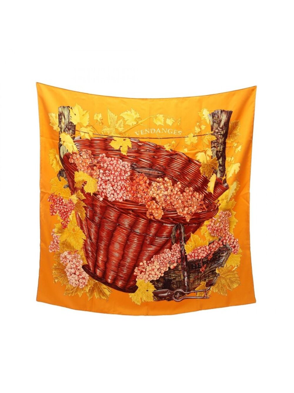 Hermes Scarf Carre 90 Vendanges Silk